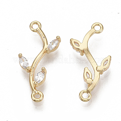 Соединители из латуни с микрочастицами и кубическим цирконием&nbsp;LS-KK-S354-120-NF