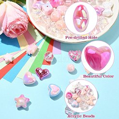 Акриловые бусины с уф-покрытием&nbsp;FIND-CJC0010-90A