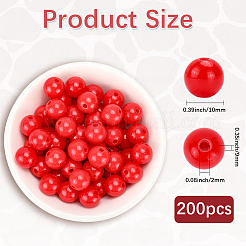 Непрозрачные акриловые бусины&nbsp;MACR-SP0001-85A