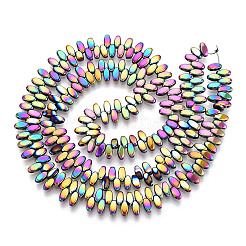 Гальванические нити из синтетических немагнитных гематитовых бусин&nbsp;G-T139-65A