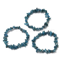 Bracelets extensibles en perles d'apatite naturelle pour femmes&nbsp;BJEW-D467-01B