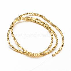 Немагнитные синтетический гематит бисер пряди&nbsp;G-P218-26-G