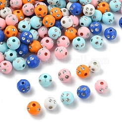 150 шт. Непрозрачные акриловые бусины&nbsp;MACR-YW0004-21A