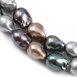 Гальванические стеклянные бусины&nbsp;GLAA-H039-07H