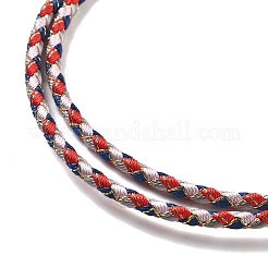 Fabrication de colliers tressés en cordon polyester&nbsp;MAK-L043-03G-20