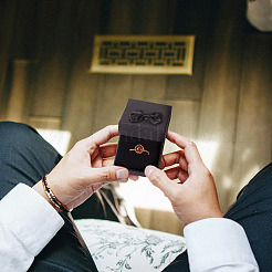 Квадратные картонные бумажные подарочные коробки для хранения колец&nbsp;CON-TAC0001-17A