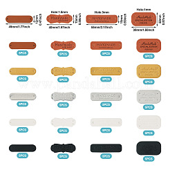 100 шт. 20 стиля этикеток из искусственной кожи&nbsp;PURS-TA0001-02