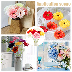 15 шт. 5-х цветная ткань и флокированный искусственный цветок хризантемы&nbsp;FIND-WR0001-79