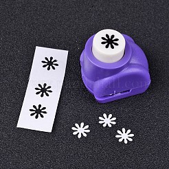 Mini ensembles de poinçons en papier kraft en plastique de couleur unique ou mélangée au hasard pour le scrapbooking et l'artisanat en papier&nbsp;AJEW-L051-13