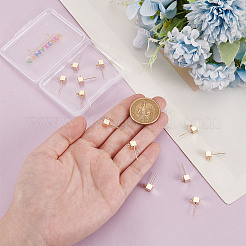 12 шт. латунные серьги-гвоздики&nbsp;KK-GO0001-81