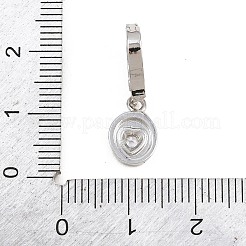 Pendentifs en laiton zircon cubique transparent&nbsp;KK-H268-07P-04