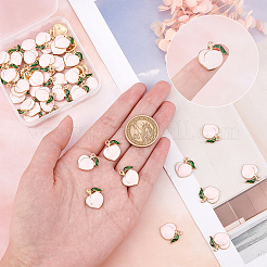 Подвески из эмалевого сплава с покрытием из легкого золота&nbsp;ENAM-SC0002-75