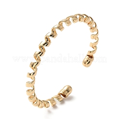 Электрофорез железные браслеты-манжеты для женщин&nbsp;BJEW-M057-03G