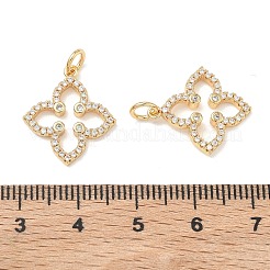 Ciondoli Shegrace in ottone con micro pavé di zirconi cubici trasparenti&nbsp;XGRQ3P903-637G