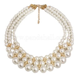 Комплекты ювелирных изделий из пластика и сплава с искусственным жемчугом&nbsp;FS-WGCF004-05