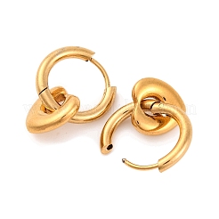 Orecchini a cerchio in acciaio inossidabile 304 per donna&nbsp;EJEW-Z057-14G-03
