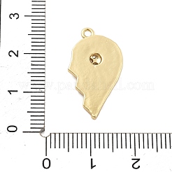 Pendentifs avec zircon cubiques à micro-pavés en laiton&nbsp;KK-L228-25A-G