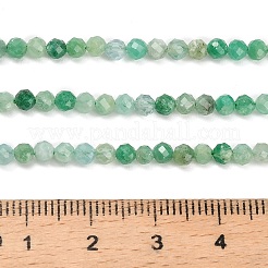 Hebras de cuentas de esmeraldas naturales&nbsp;G-Z106-A02-3mm