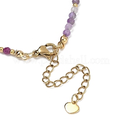 Браслеты из бисера из натуральных смешанных драгоценных камней чакра для женщин&nbsp;BJEW-JB11631-03