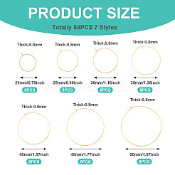 56 шт. 7 стиля серег-колец из хирургической нержавеющей стали 316&nbsp;STAS-TA0002-84