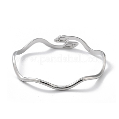Braccialetti a polsino in acciaio inossidabile 304 per donna&nbsp;LS-BJEW-Z078-09P