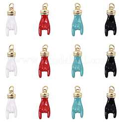 Подвески из латуни с эмалью&nbsp;KK-YW0003-42A