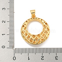 Подвески из латуни с прозрачным фианитом&nbsp;KK-U009-13G-02