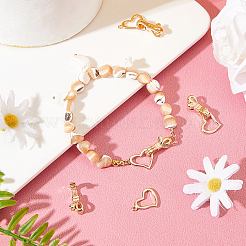 10 комплект латунных раскладывающихся застежек&nbsp;KK-FH0002-64