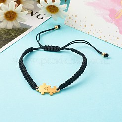 Conjuntos de pulseras de cuentas trenzadas con hilo de nailon&nbsp;BJEW-JB06413
