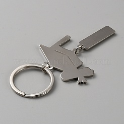 Брелок с подвеской в виде шапки бакалавра из сплава&nbsp;KEYC-WH0041-01P