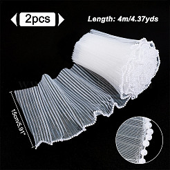 Полиэфирная сетка для обертывания цветочных букетов&nbsp;SRIB-WH0011-214C