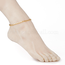 Bracelets de cheville à breloques en laiton pour femmes filles&nbsp;AJEW-AN00381