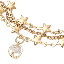 Многослойные браслеты из нержавеющей стали 304&nbsp;BJEW-JB12241-01