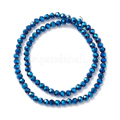 Стеклянные бусины с гальваническим покрытием &nbsp;LS-EGLA-K015-09A