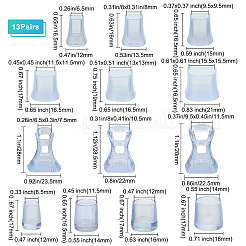 13 пара 13-х видов ПВХ-накладок на каблуки&nbsp;AJEW-GF0005-22A