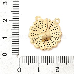 Pendentifs fendus en laiton sertis de micro-pavés de zirconiums cubiques pour la Saint-Valentin&nbsp;KK-H251-01C-G