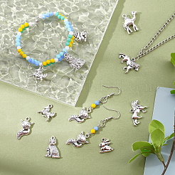 72pcs 6 pendentifs en alliage de style tibétain&nbsp;TIBEP-GA0001-003