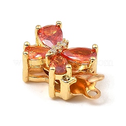 Латунные микро проложить кубического циркония ящик с застежками&nbsp;KK-G484-02G