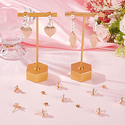 16 шт. фурнитура для сережек-гвоздиков в виде цветка из латуни&nbsp;KK-BBC0007-07