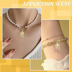 2 шт. двухцветных кубических цирконий с микропаве из латуни и подвесками из смолы&nbsp;KK-YW0004-47