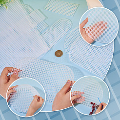 4 estilo de lámina de lona de malla plástica&nbsp;DIY-TA0015-42