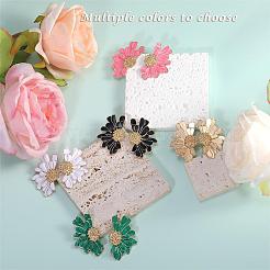 Orecchini a bottone vintage con fiori da donna&nbsp;JE1095C