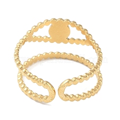 Кольца-манжеты из нержавеющей стали 304 с ионным покрытием (IP)&nbsp;RJEW-L107-054G-02