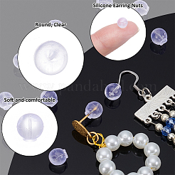 100шт силиконовые гайки для сережек&nbsp;FIND-UN0009-93