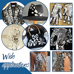 200 шт. зеркальный эффект акриловые пришивные стразы&nbsp;DIY-PH0021-95E