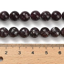 Натуральный лепидолит / пурпурный слюдяный камень бисер пряди&nbsp;G-H335-B03-8mm-A