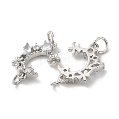 Латунное покрытие стойки проложить прозрачные подвески из кубического циркония&nbsp;KK-K273-08P