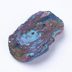 Branelli di agata naturale di druzy dell'elettrodo&nbsp;G-P252-01B