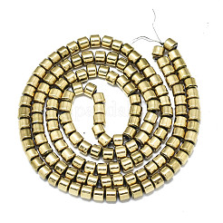 Гальванизировать немагнитных синтетический гематит бисер пряди&nbsp;X-G-S352-73