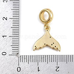 Латунь микропаве прозрачный кубический цирконий европейские подвески с подвесками&nbsp;KK-N271-46G-03